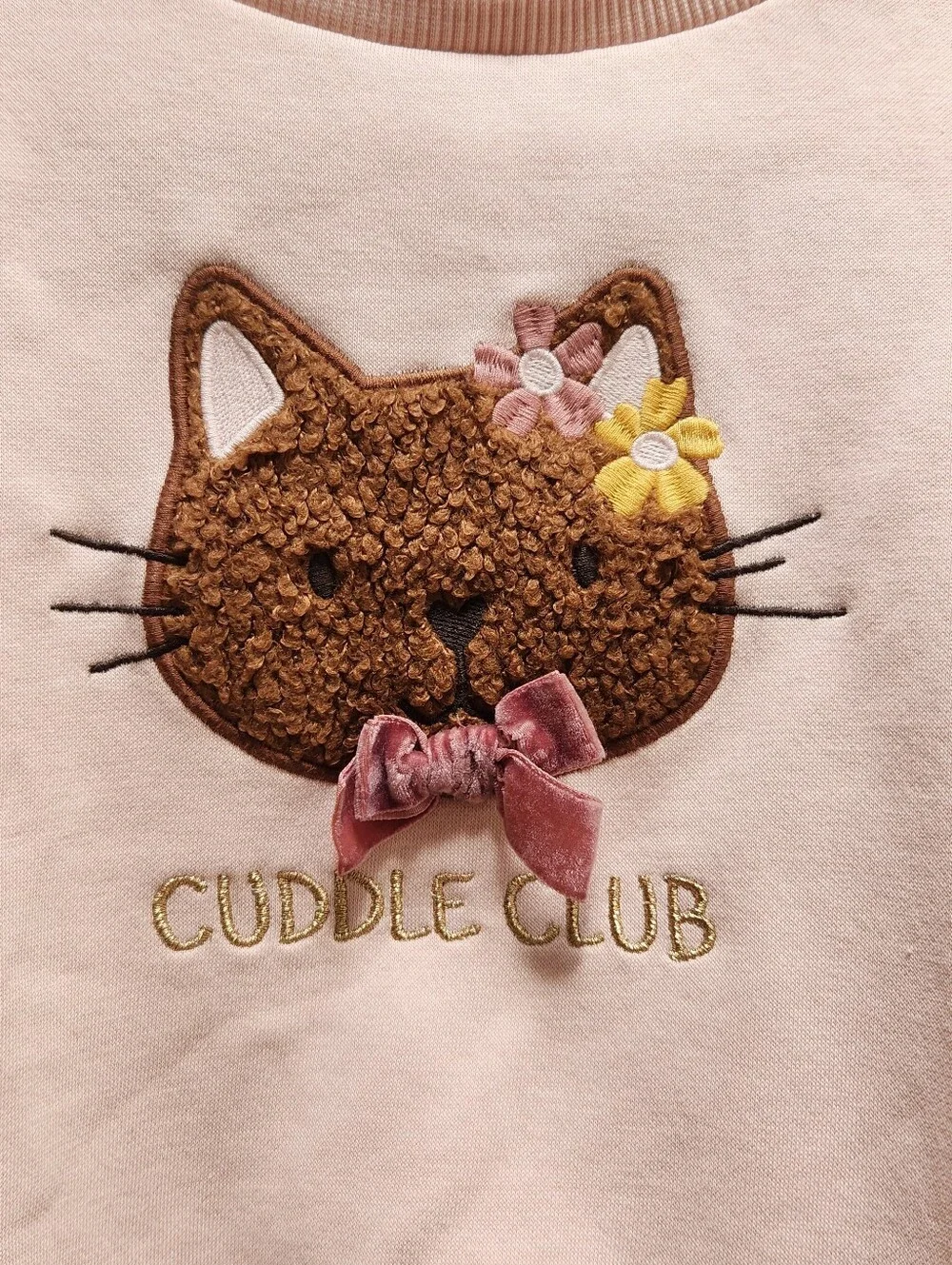 C&A Cuddle Club Cat Crewneck Sweater and Fleece Lined Leggings 6